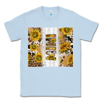Dusty Blue western mother's day mini with cowhide and sunflowers tumbler tbs Classic Tee - TumblerDesignByShophia