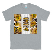 Heather Grey western mother's day mini with cowhide and sunflowers tumbler tbs Classic Tee - TumblerDesignByShophia