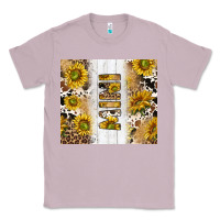 Lilac western mother's day mini with cowhide and sunflowers tumbler tbs Classic Tee - TumblerDesignByShophia