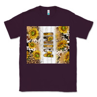 Plum western mother's day mini with cowhide and sunflowers tumbler tbs Classic Tee - TumblerDesignByShophia