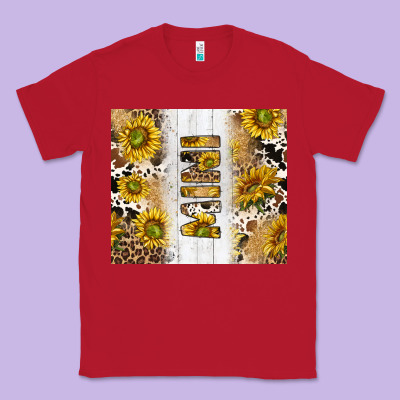 Western Mother's Day Mini With Cowhide And Sunflowers Tumbler Tbs Classic Tee Designed By Tumblerdesignbyshophia