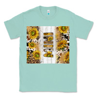 Seafoam western mother's day mini with cowhide and sunflowers tumbler tbs Classic Tee - TumblerDesignByShophia