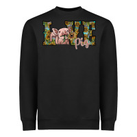 Black love pig Heavyweight Sweatshirt - SublimationCraftShop