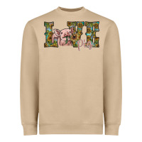 Mushroom love pig Heavyweight Sweatshirt - SublimationCraftShop