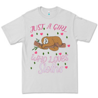 Dove Grey Just A Girl Who Lowes Sloths Premium Tee - Bettercallsaul