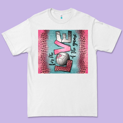 For The Love Of The Game Volleyball Premium Tee Designed By Jasminsmagicworld