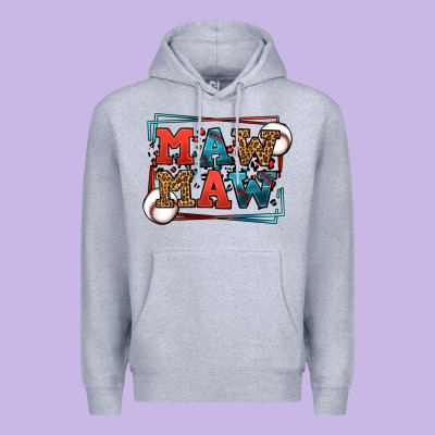 Baseball Mawmaw Leopard Frame Premium Hoodie Designed By Lillyallendesigns
