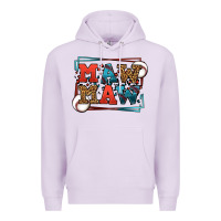 Lilac Baseball mawmaw leopard frame Premium Hoodie - LillyAllenDesigns