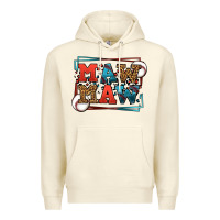 Sandshell Baseball mawmaw leopard frame Premium Hoodie - LillyAllenDesigns