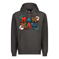 Smoke Baseball mawmaw leopard frame Premium Hoodie - LillyAllenDesigns