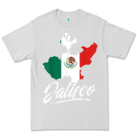 Dove Grey Mexico Jalisco Mexican Flag Gift Premium Tee - trangStudio