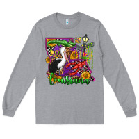 Heather Grey louisiana Long Sleeve Tee - OliviaCreatesArt