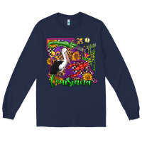 Navy louisiana Long Sleeve Tee - OliviaCreatesArt