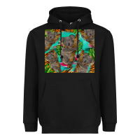 Black koala tumbler Heavyweight Hoodie - BarkalooDesign