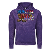 Cloud Purple Memorial day honor ans remember Vintage Hoodie - CowGirlArtShop