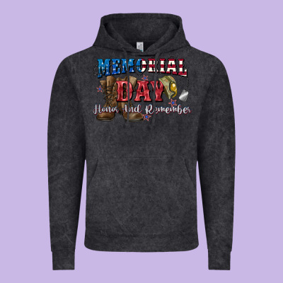 Memorial Day Honor Ans Remember Vintage Hoodie Designed By Cowgirlartshop