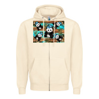 Sandshell Camouflage Baby Panda Zipper Hoodie - Artiststas