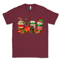 Burgundy Christmas elfs coffee Classic Tee - Jasminsmagicworld