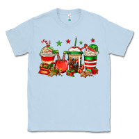 Dusty Blue Christmas elfs coffee Classic Tee - Jasminsmagicworld