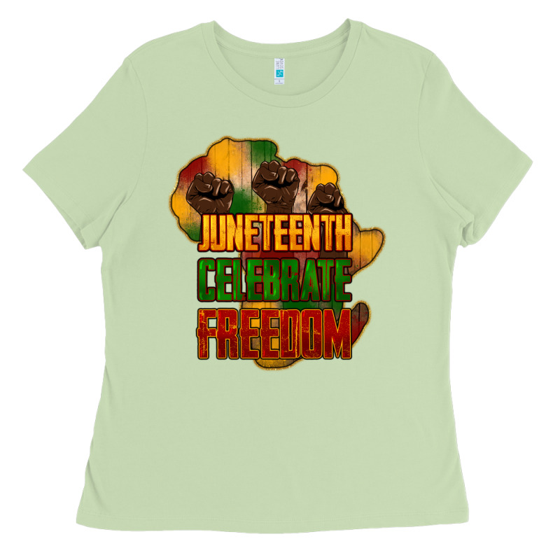 Juneteenth Celebrate Freedom Ladies Tee by NancyCooperArtShop | Teevron