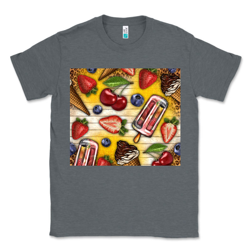 Summer Ice Cream With Fruits Classic Tee by TumblerDesignByShophia | Teevron