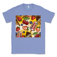 Colony Blue summer ice cream with fruits Classic Tee - TumblerDesignByShophia