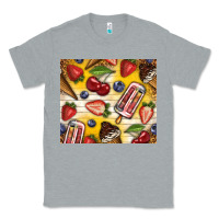 Heather Grey summer ice cream with fruits Classic Tee - TumblerDesignByShophia