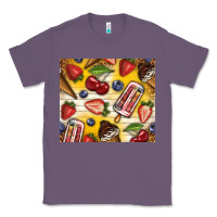 Lavender summer ice cream with fruits Classic Tee - TumblerDesignByShophia