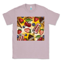 Lilac summer ice cream with fruits Classic Tee - TumblerDesignByShophia