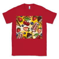 Red summer ice cream with fruits Classic Tee - TumblerDesignByShophia