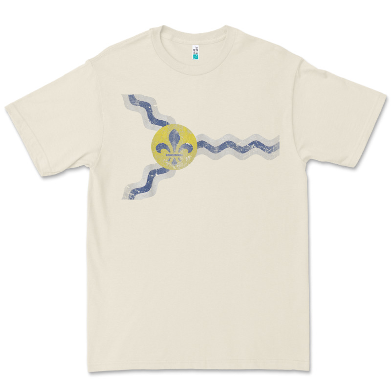 St Louis Missouri Flag Vintage Faded Home Family Premium Tee by trangStudio | Teevron