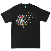 Black Womens Funny Dandelion Books Gift For Reading Lover Women Girls V-Neck Premium Tee - trangStudio