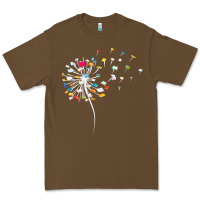Cacao Womens Funny Dandelion Books Gift For Reading Lover Women Girls V-Neck Premium Tee - trangStudio