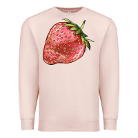 Pale Pink strawberry Premium Sweatshirt - BarkalooDesign