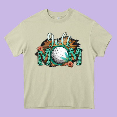 Golf Mom Heavy Core Tee Designed By Bettercallsaul