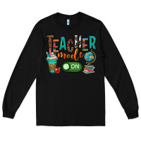 Black teacher mode on Long Sleeve Tee - OliviaCreatesArt