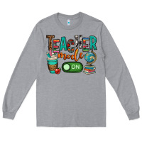 Heather Grey teacher mode on Long Sleeve Tee - OliviaCreatesArt