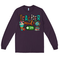 Plum teacher mode on Long Sleeve Tee - OliviaCreatesArt