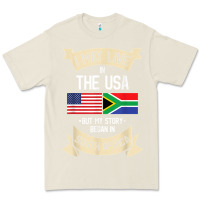 Bone South Africa American Flag USA South African Roots Gifts Premium Tee - trangStudio