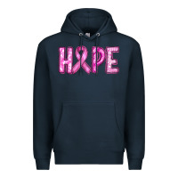 Navy Western Hope Breast Cancer Premium Hoodie - RanaPortraitStore