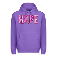 Purple Western Hope Breast Cancer Premium Hoodie - RanaPortraitStore