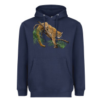 Navy florida panther Heavyweight Hoodie - BarkalooDesign