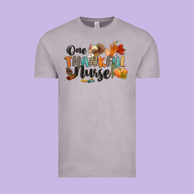 One Thankful Nurse Vintage Tee Designed By Cowgirlartshop