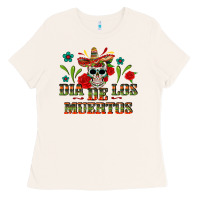 Bone Dia De Los Muertos Ladies Tee - texasbilliewilder
