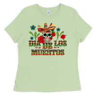 Matcha Dia De Los Muertos Ladies Tee - texasbilliewilder