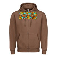 Chestnut Thankful Pumpkin Zipper Hoodie - Artiststas