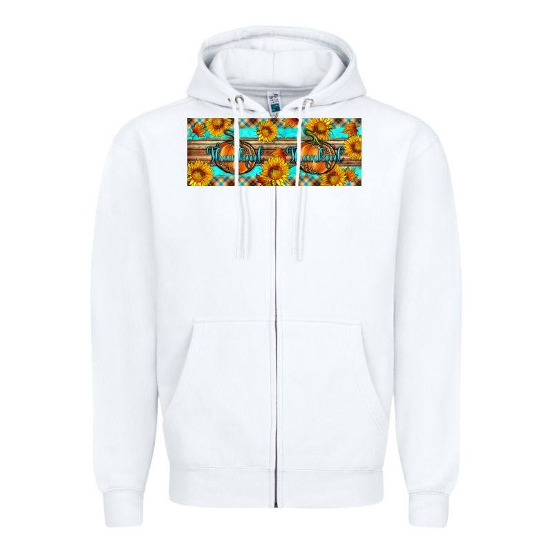 Thankful Pumpkin Zipper Hoodie by Artiststas | Teevron