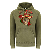Vintage Olive Chingona with roses Mexico Vintage Hoodie - HowdyJamesFarm