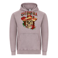Vintage Zinc Chingona with roses Mexico Vintage Hoodie - HowdyJamesFarm