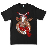 Black christmas scarf heifer Premium Tee - RanaPortraitStore